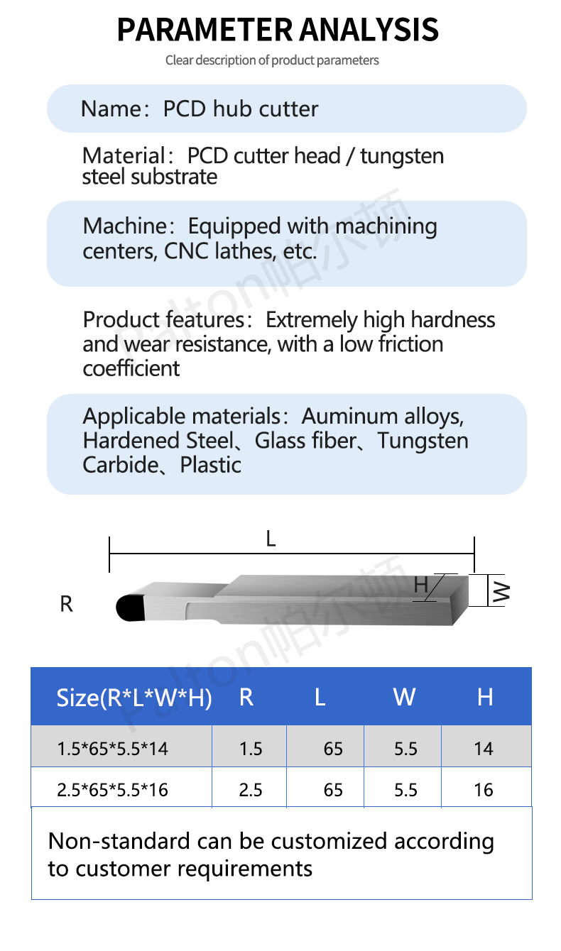 Industrial PCD Ball‑Type Grooving Turning Bit, Hard‑Wearing Cutting Tool Suitable for Graphite Blank, Carbide Roll