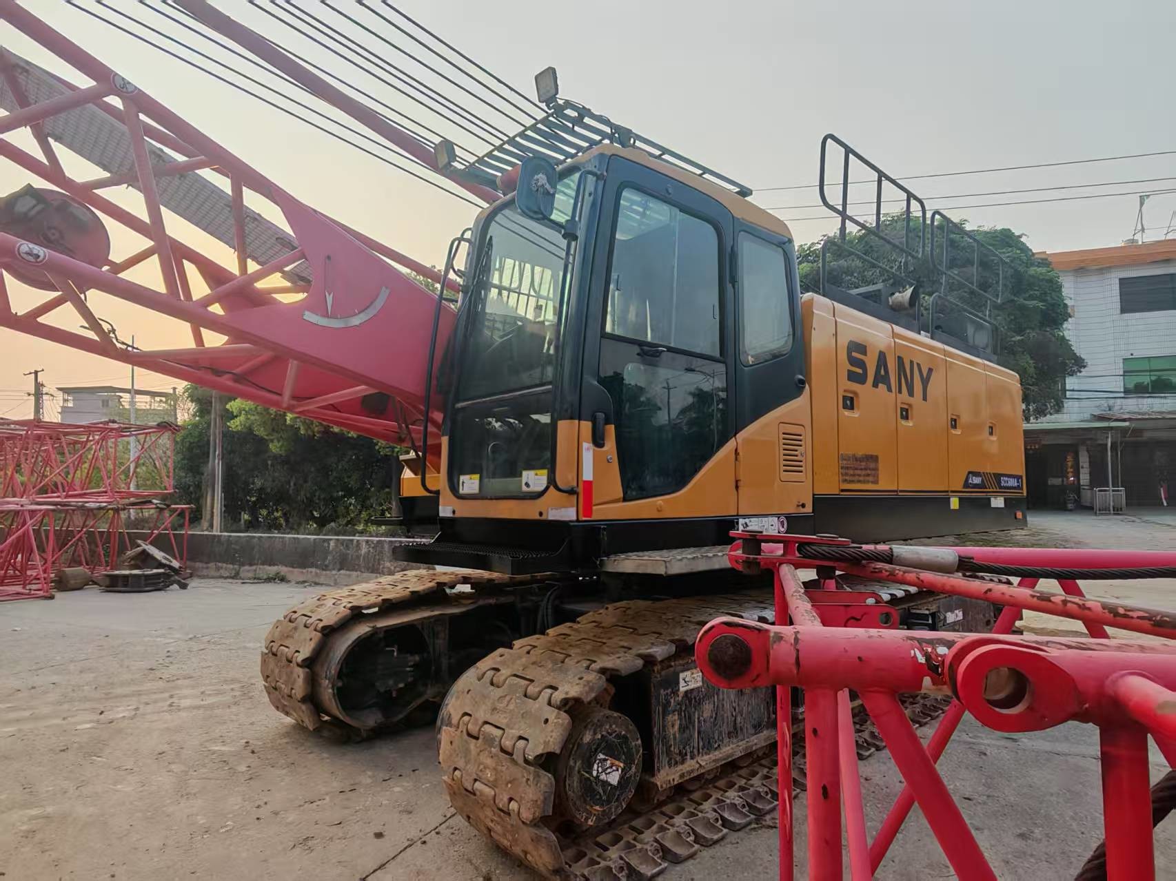 Used 60ton Lifting Capacity Hoist Crane , Crawler Crane for Sale