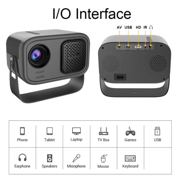 K1 Mini Freestyle Projector Android 11.0 Home Smart Flip HD 720P Portable Projector