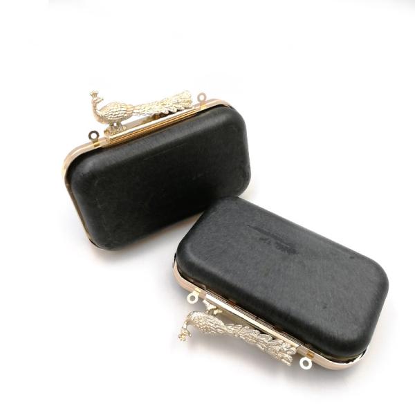 Fancy Bird Lock Iron Frame Box Clutch Frame For Lady Cluthes