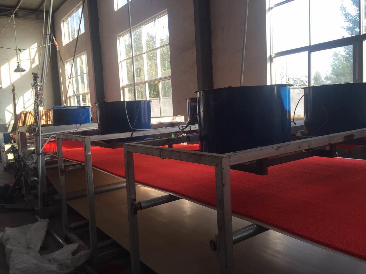 CE / ISO Standard Door Mat Making Machine PVC Powder Materials No Harm To Human