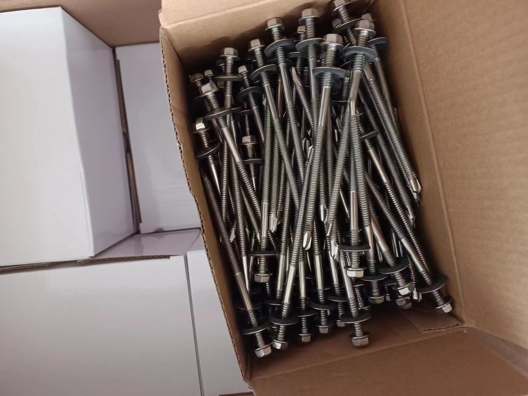 Zinc Coated Phillips Hex Head Screw With Spring / Flat Washer Kit