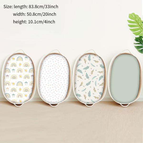 Non Irritating Cradle Fitted Sheet Soft Easy To Carry Skin Friendly Material