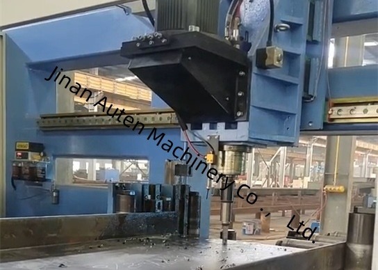 5-30mm Drilling Diameter Range 3D CNC H Beam Drilling Tapping And Sawing Machine Line BT40 Drilling Spindle