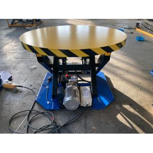 Stationary Lift Table With Carousel Turntable / Rotating Lift Table 2200lbs