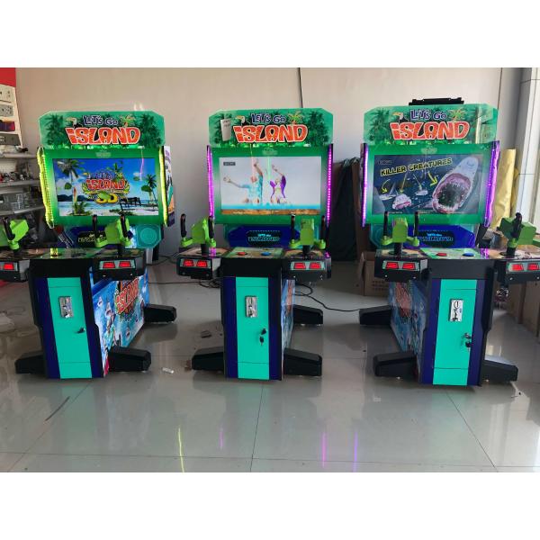 Let's Go Island Small Arcade Game Machine Gun Shooting Game Machine