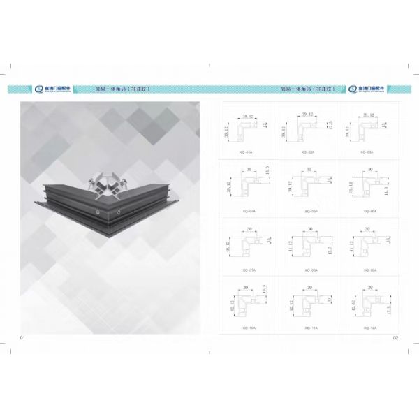 Durable 6063-T5 Primary Aluminum Corner Joint with Sandblasted Surface for Modern Design Windows and Doors
