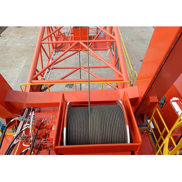 High Efficiency Carbon Steel Tower Hoist Winch With LBS Grooved Drum