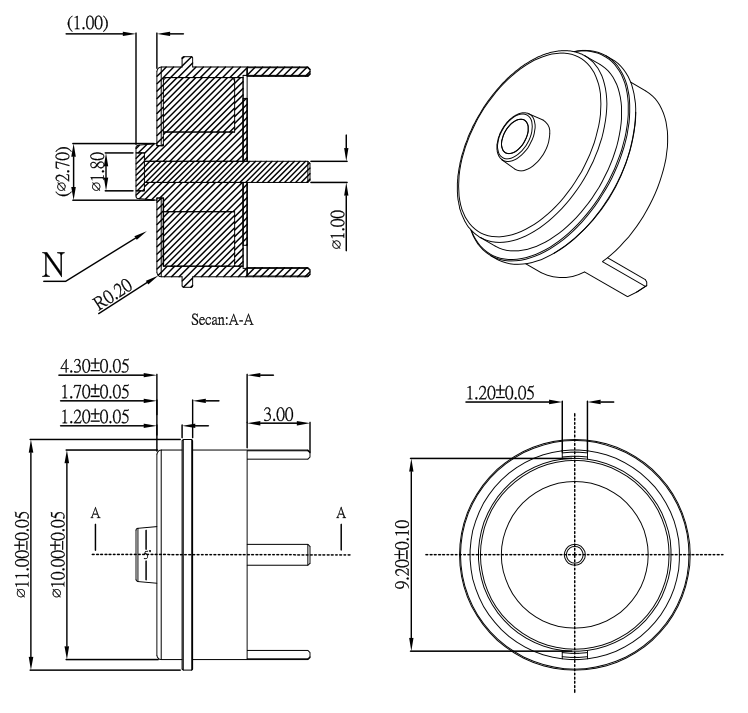10mm Round Male Female Magnetic Connector 12V 5A Magnetic Power Connector