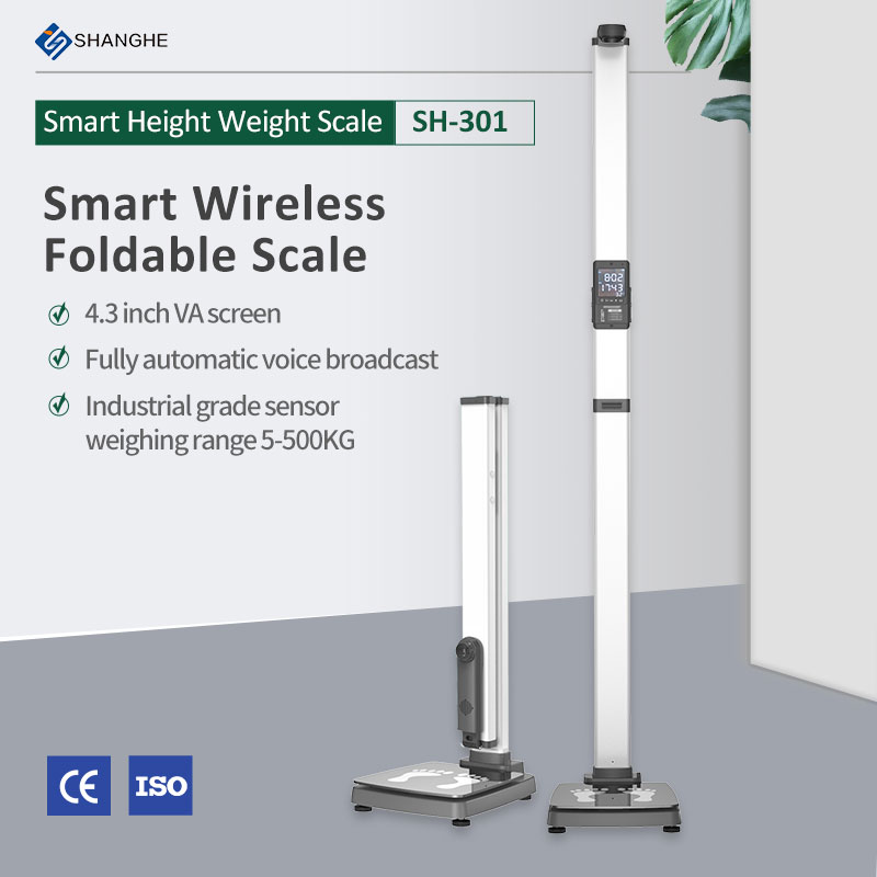 SH-301 Physician Weight and Height Scale Body Balance Measuring Machine BMI Height