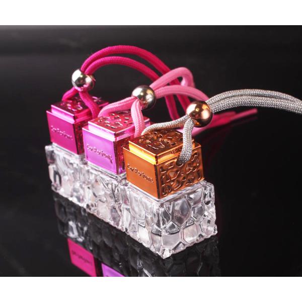 8ml Exquisite Honeycomb Car Perfume Bottle Empty Hanging Diffuser