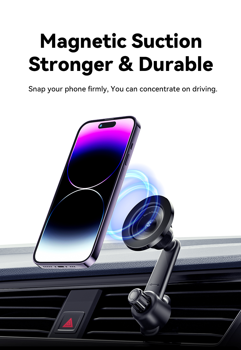 ESSAGER ES-ZJ27 Series Magnetic Safe Car Air Vent Phone Holder
