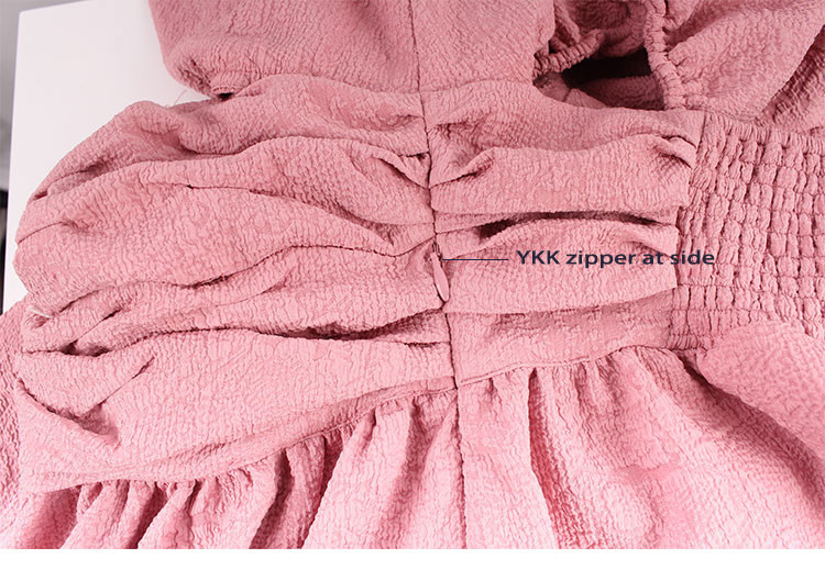 Heavy Polyester Jacquard Party Dress For Winter