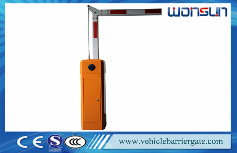 Orange Security Automatic Toll Barrier Gate With Manual Release