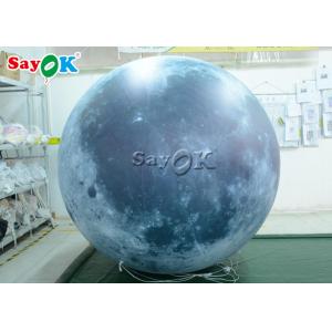 Yard Led Lighting 3m Inflatable Moon Balloon