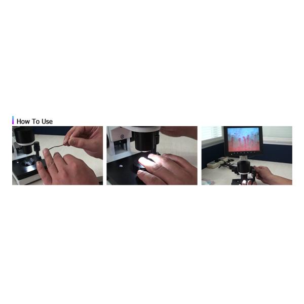 A33.0220 Biological Microscope With 8 Inch LCD 400x LED Light Angle Adjust