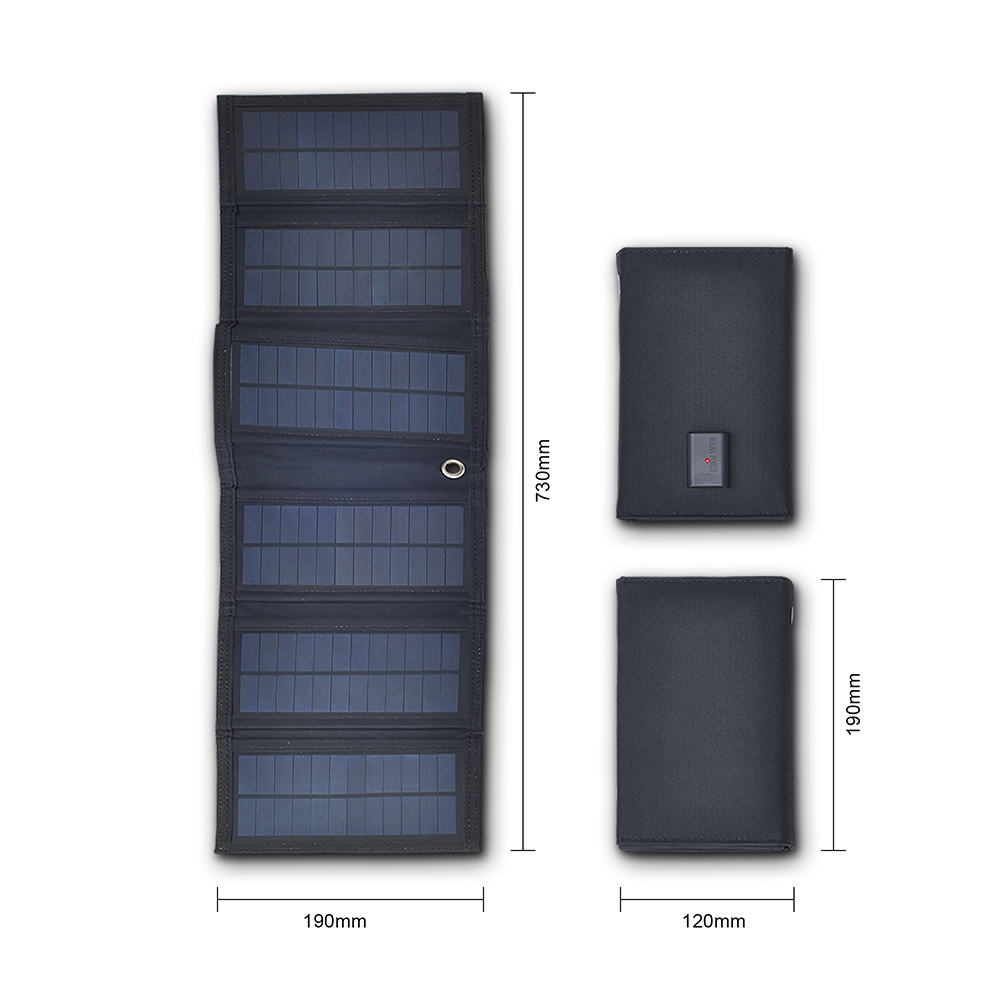 15W Foldable Solar Panel For OEM Mini 6v Cell At IP65 Waterproof 600g