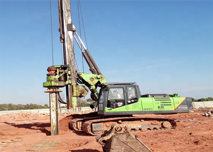 50kN Used 90° Piling Rig For Earth Drilling Diesel 30m/Min