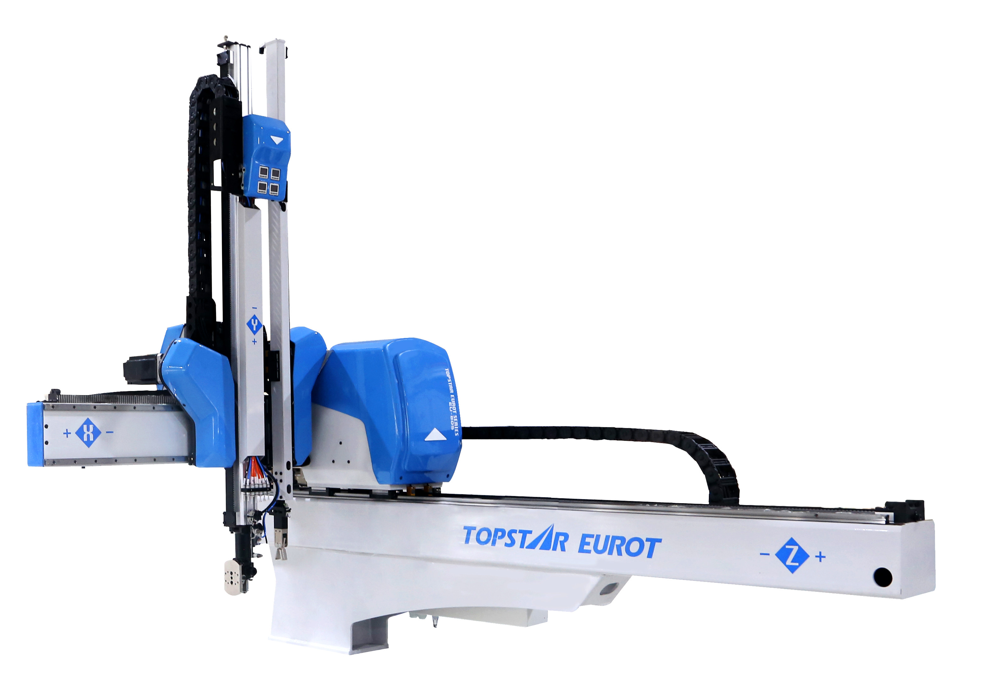 Blue / White Take Out Robot , High Efficiency Automatic Robotic Arm