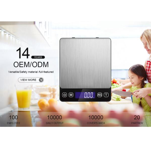 5KG Maximum Weight Recommendation Nutritional Scale Accurate Kitchen Scales Waterproof Digital Kitchen Weighing Scale