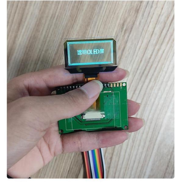 OLED display with connection pins