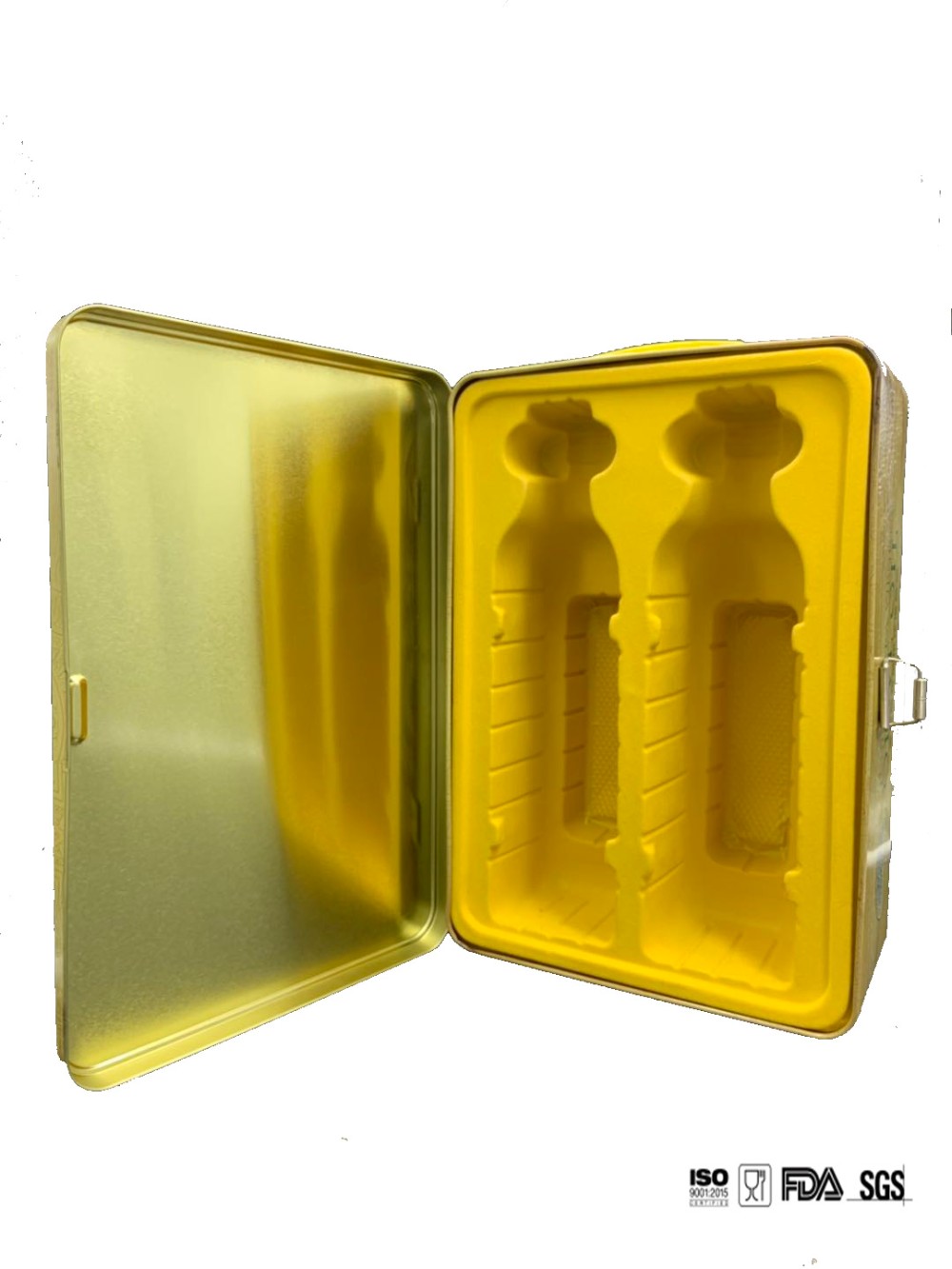 DADI Elegant Olive Oil Gift Hang Box Luxurious Festival Present with Two Bottles Inside Food Oil Can