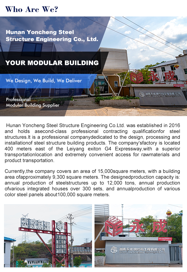 Customised Prefabricated Mobile Office Steel Container Room for Outdoor Flat Pack Container Sandwich Panel for House