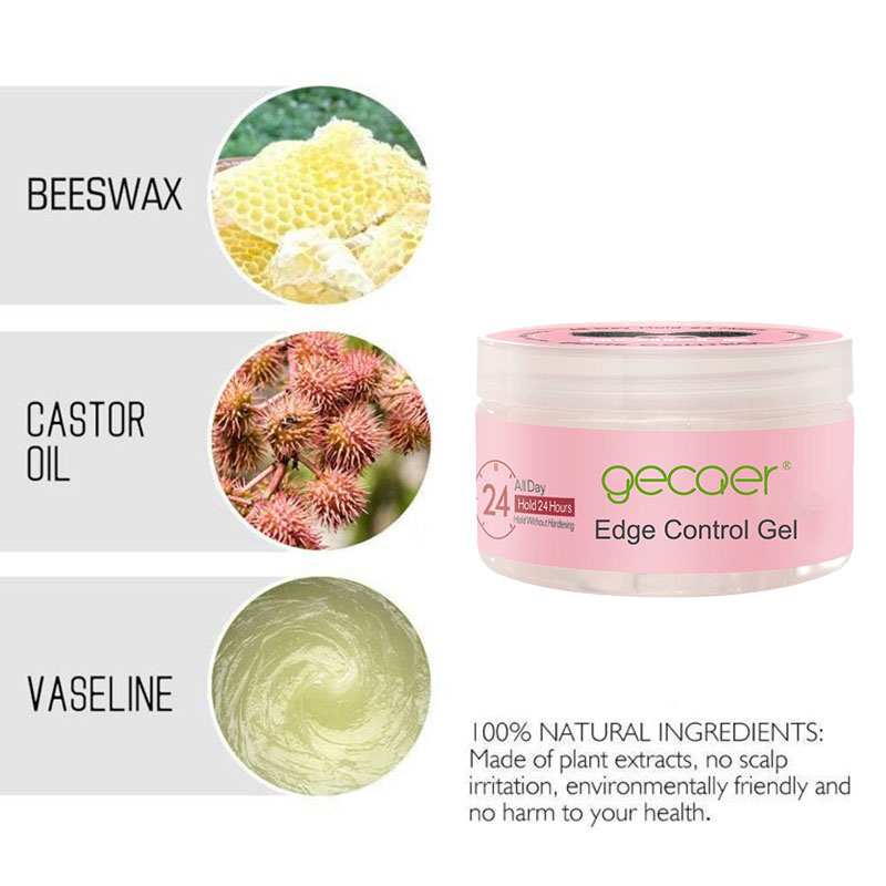 Herbal Ingredient Custom Hair Styling Products Strong Holding Gel Edge Control for Women