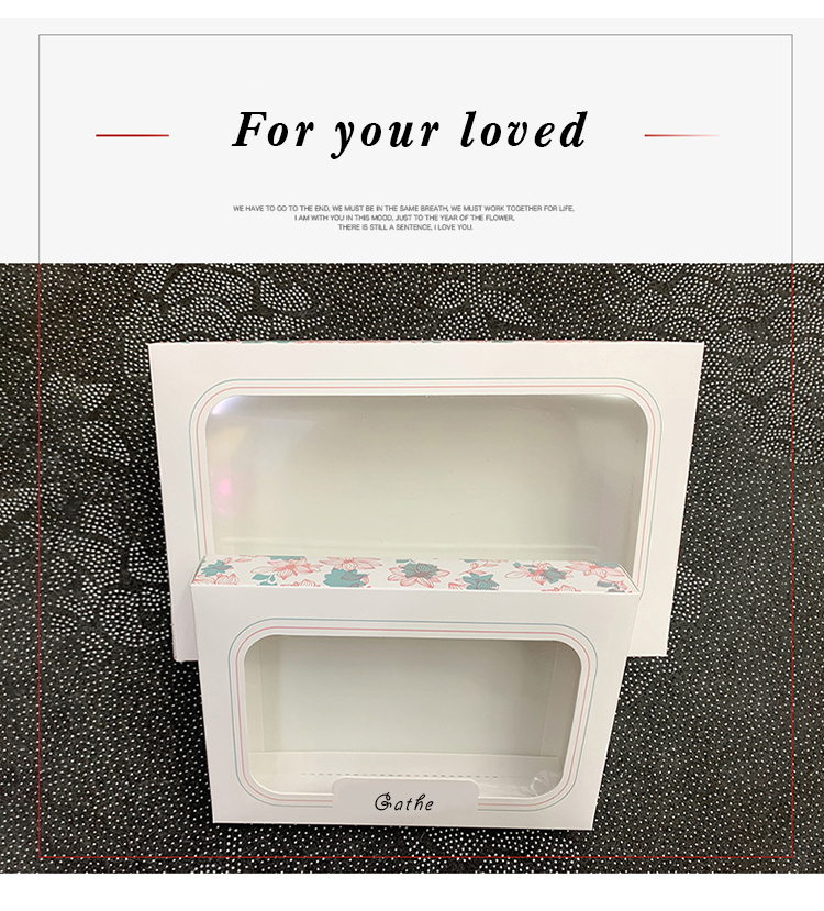Gathe Underwear Recycled Cardboard Gift Packaging Box With Window
