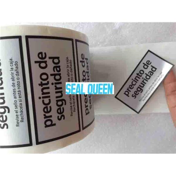 Custom logo Security Void Sticker Label Tamper Proof Sticker For Manifold Control
