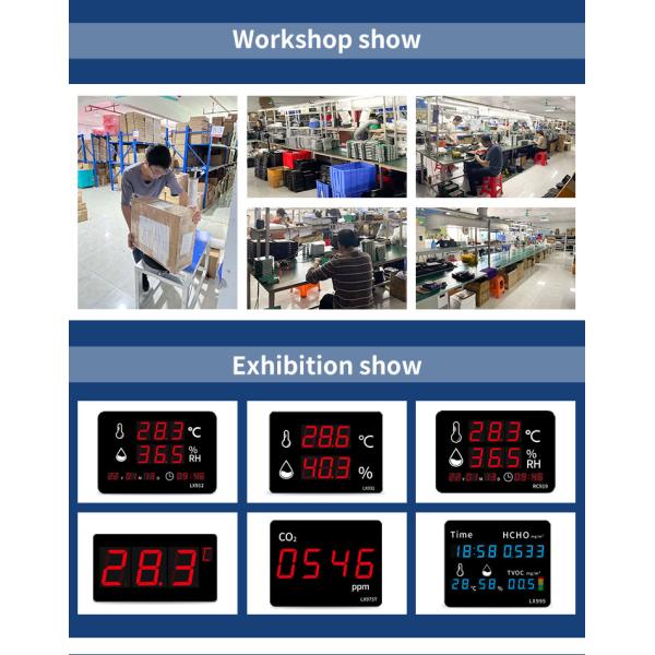 Household air Detector Temperature and Humidity Meter air Quality Monitor Co2 Electronic Thermometer Gas Carbon Dioxide Monitor