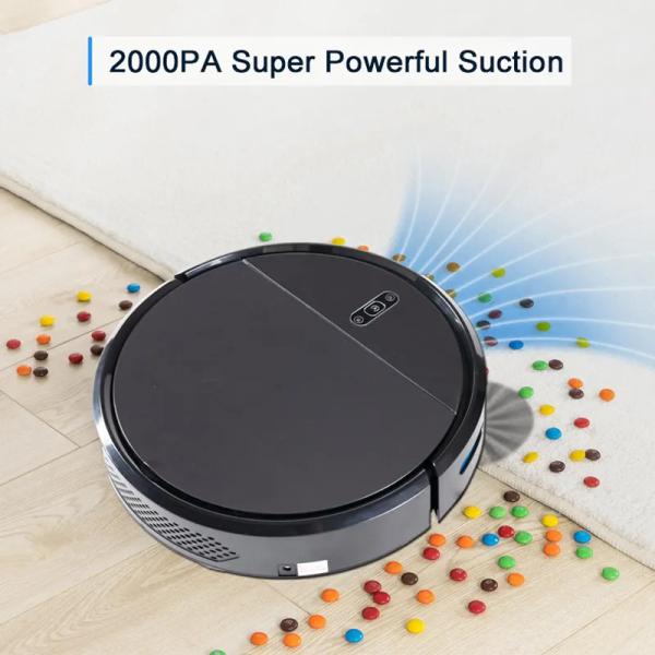 Tuya Wifi Smart Cleaner Robot 2000Pa Suction Household Sweep Mop Vacuum Robot