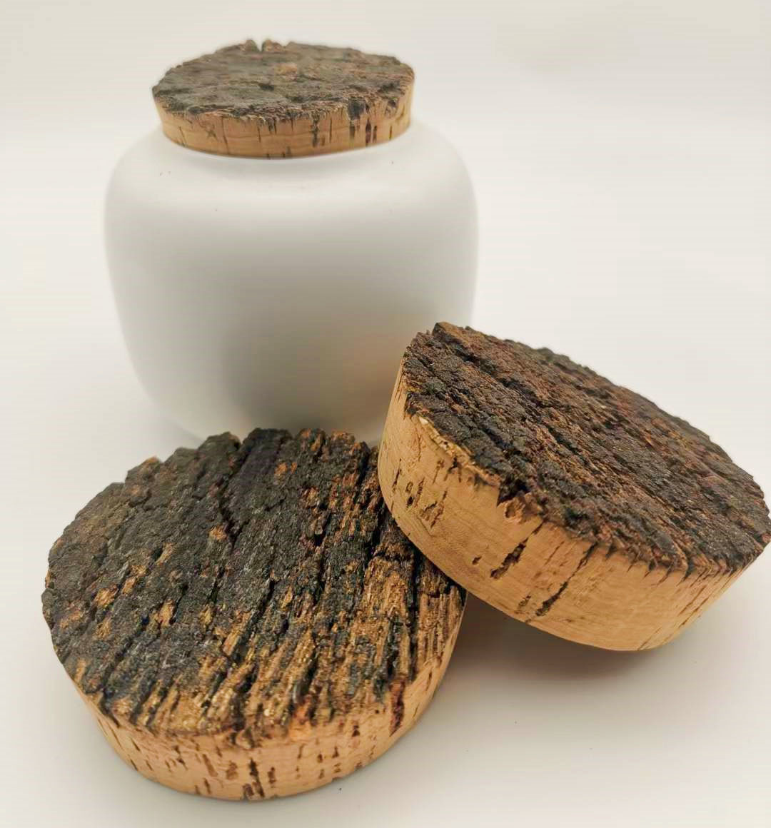 Eco Bark Top Cork Lid Food Grade Heat Insulation Water Proof For Jars