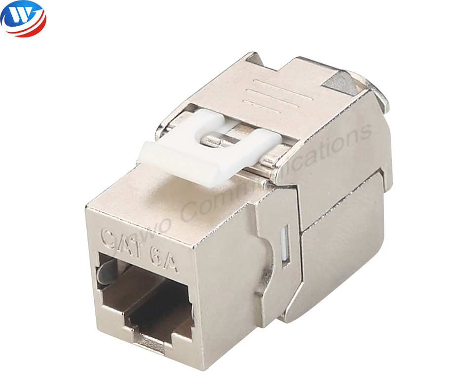 Quality Insulation Resistant CAT6A RJ45 Keystone Jack Shielded Toolless Keystone Jack for sale