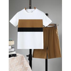 Unisex Summer Short Sleeve Children Clothing Set With Class B Security Level