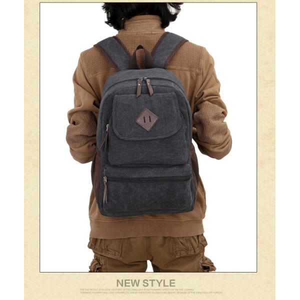 High Quality Custom Design Canvas Backpack Custom Cheap School BackPack