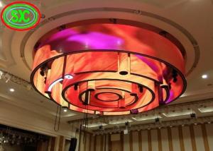Quality P6 Led Flashing Curve Indoor Full Color LED Display, 27777 Dots Per Square Meter Novar System for sale