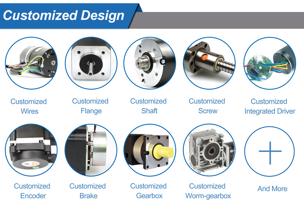 24v Brushless DC Motor With Integrated Controller For Grass Cutter And Garden Machinery
