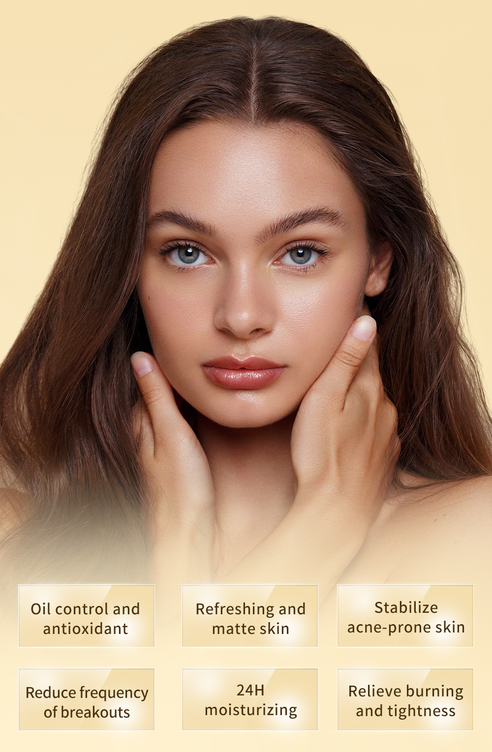 Cosmeceutical Facial Skincare Set Products Oil Control Essence Vitamin Rich Plant
