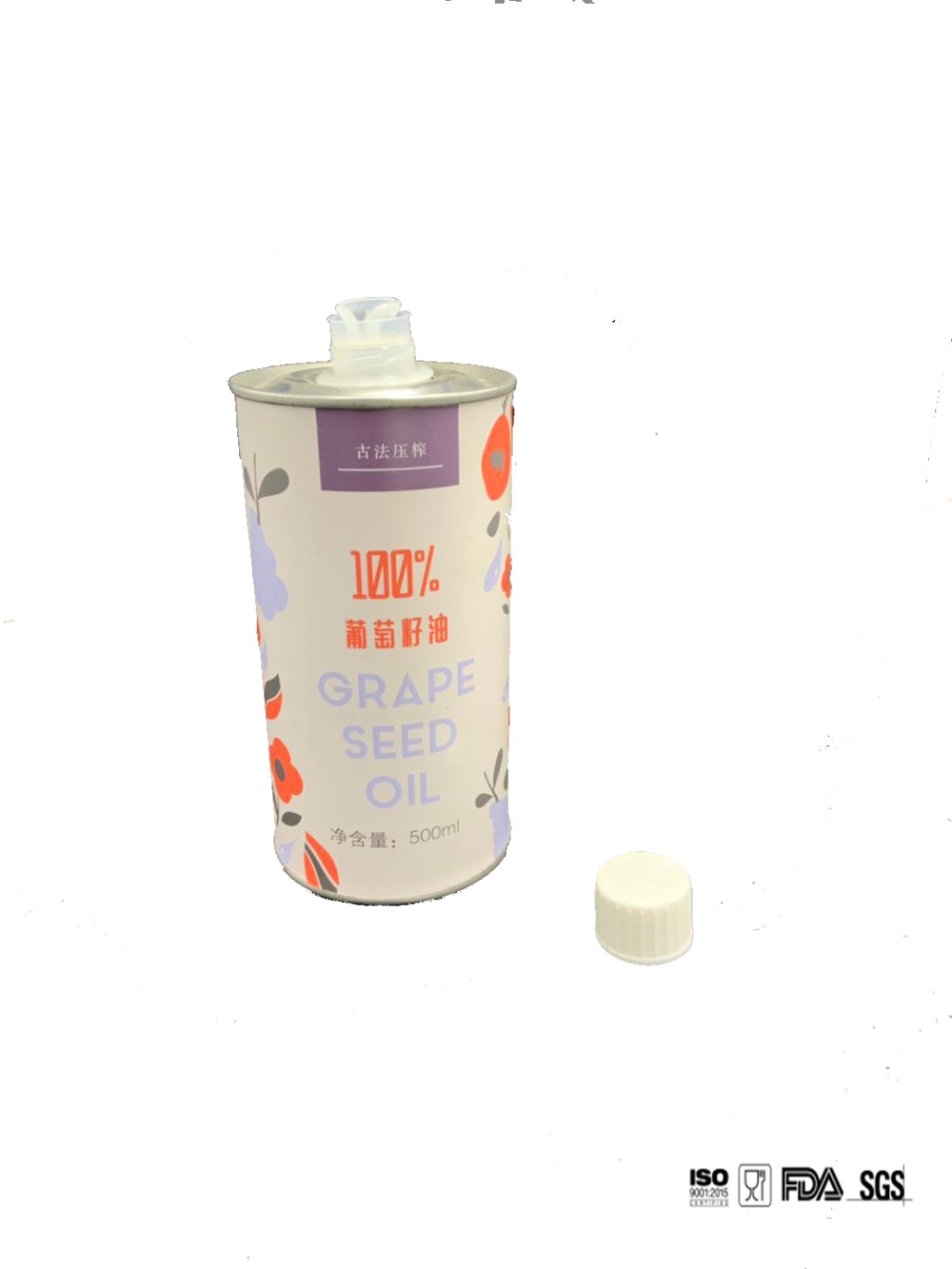 DADI 150ml Round Oil Can Olive Oil Tin Can Food Grade With CMYK Printing