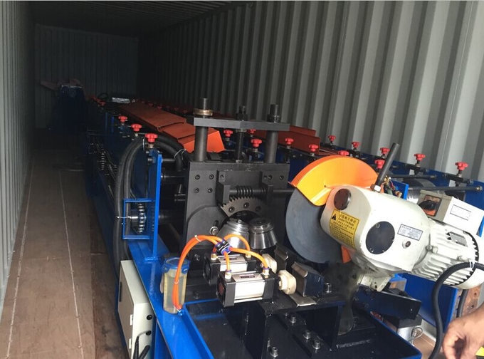 42mm Cutting Power 4KW PU Foam Rolling Shutter Door Forming Machine With Material Thickness 0.7-1.0mm 5