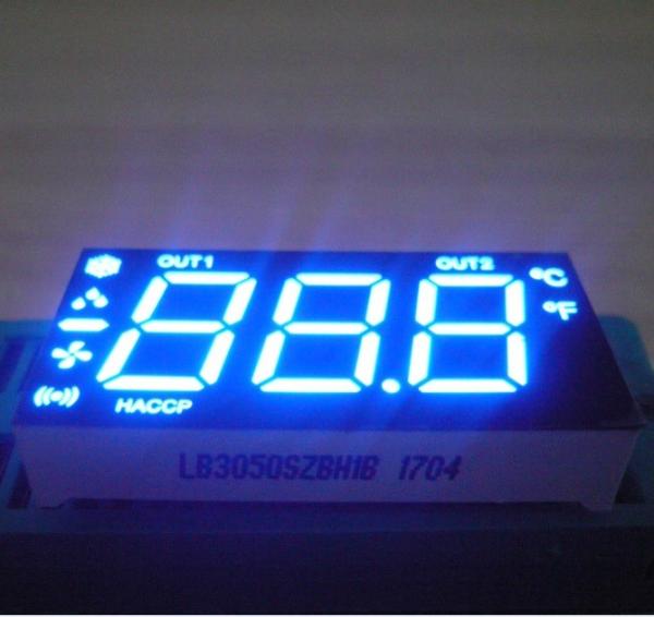 Buy Blue Color Custom LED Display , Triple  Digit 7 Segment LED Display For Refrigerator at wholesale prices