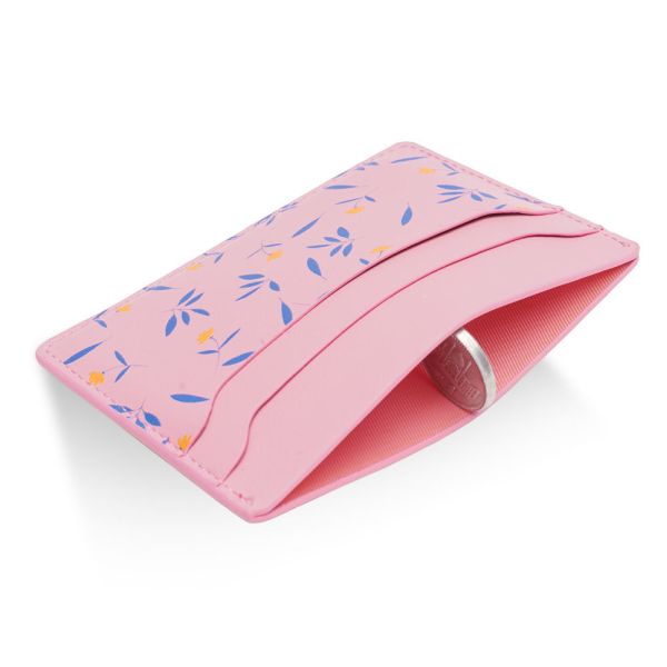 Slim Minimalist Leather Card Holders RFID Blocking Card Case Wallet Custom Logo