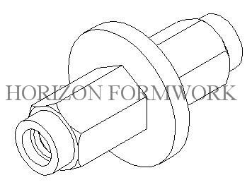 Professional Tie Rod Formwork Accessories 145KN Tensile Loading Capacity