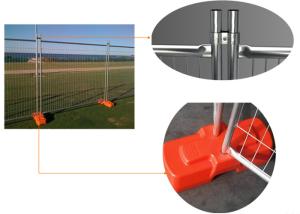 Quality Galvanized Steel Removable Wire Mesh Fence , Temporary Security Fencing for sale