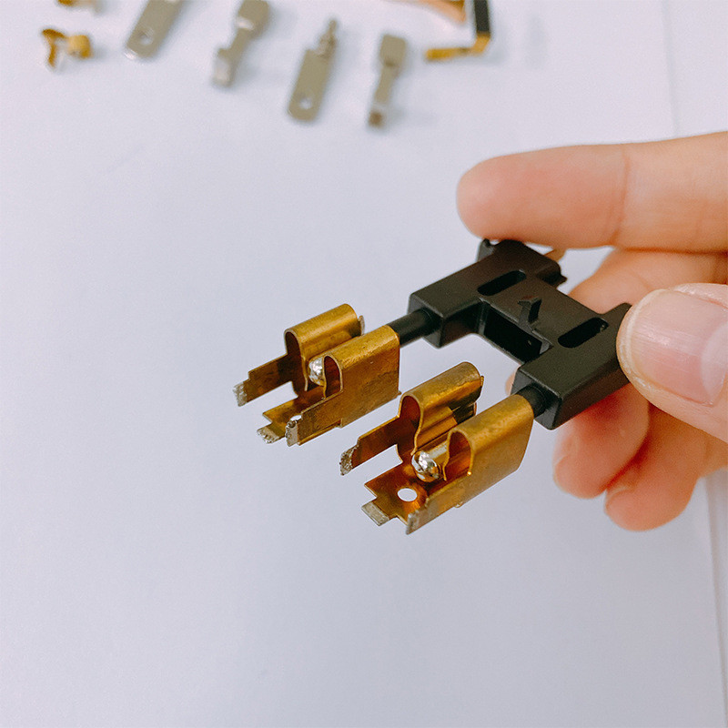 Stainless Steel Copper Stamping Parts Spring Antenna Socket Customized