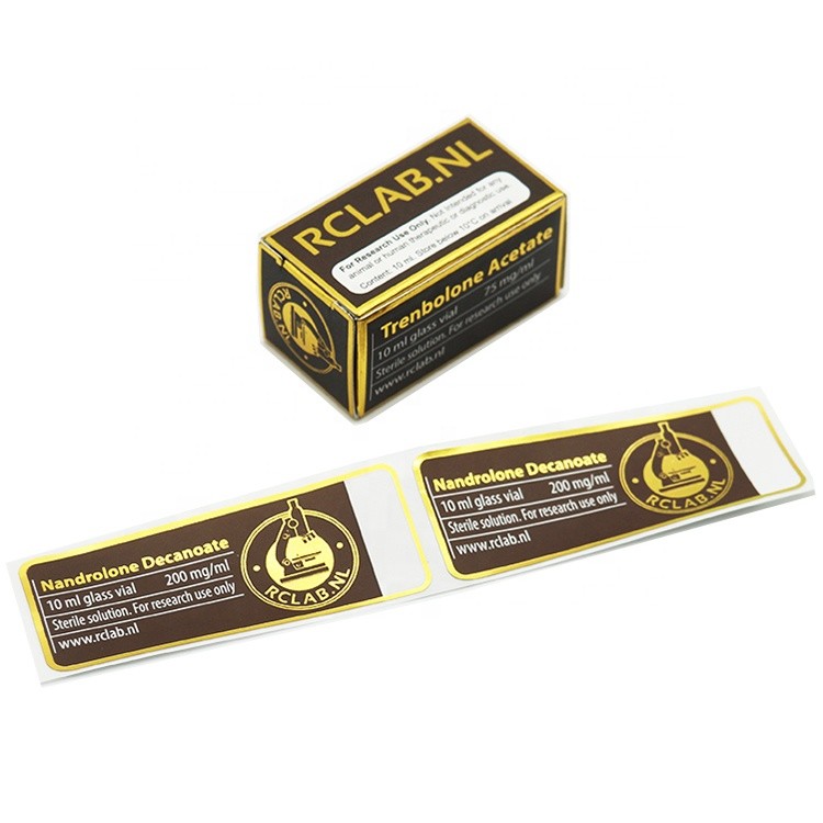 Quality Embossing Glossy Waterproof 10ml vial Vial Labels for sale