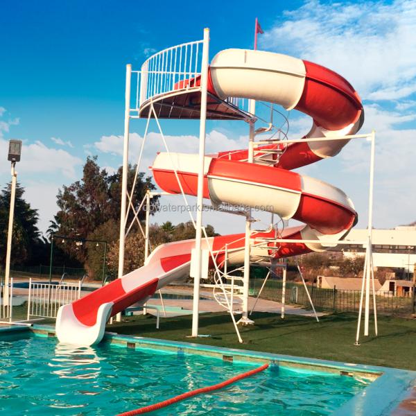 Spiral pool slide