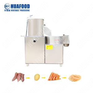 Quality Sweet 300kg Per Hour Potato Peeling And Cutting Machine for sale