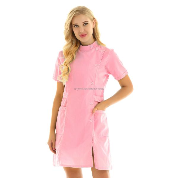 White Medical Hospital Staff Uniforms Custom Sizes Anti Pilling